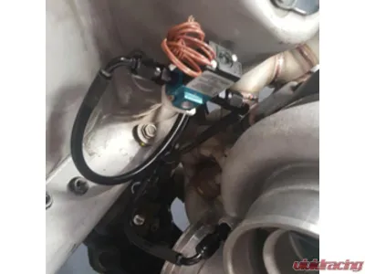 Powerhouse Racing Single Wastegate Stainless Braided Line with Black Coating Stainless Boost Control Line Kit for S45/S23 Turbo Kits - PHR 01012039.S.BK.18