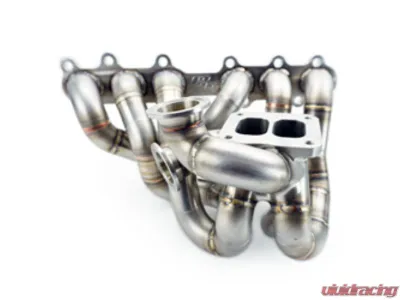 Powerhouse Racing Dual 44 | 46mm Wastegate Flange S45 Billet Turbo Manifold for 2JZ-GE - PHR 01012051.S-Scrl.D44