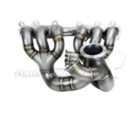 Powerhouse Racing Dual 44 | 46mm Wastegate Flanges V-Band Single-Scroll Collector for H-Cover PTE Turbo V23QR Turbo Manifold 2JZ-GTE