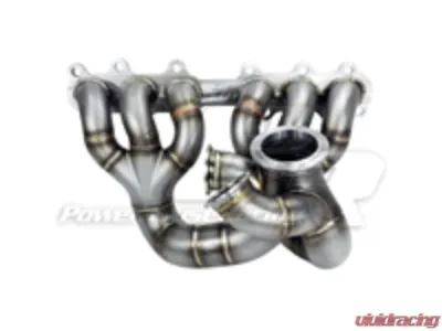 Powerhouse Racing Dual 44 | 46mm Wastegate Flanges V-Band Single-Scroll Collector for H-Cover PTE Turbo V23QR Turbo Manifold 2JZ-GTE - PHR 01012072.S.2.C.H