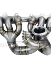 Powerhouse Racing Dual 44/46mm Wastegate Flange Single-Scroll Collector for H-Cover PTE Turbo V23QR Turbo Manifold 2JZ-GE                                     - PHR 01012073.S.2.C.H - Image 5