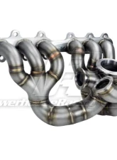 Powerhouse Racing Dual 44/46mm Wastegate Flange Single-Scroll Collector for H-Cover PTE Turbo V23QR Turbo Manifold 2JZ-GE                                     - PHR 01012073.S.2.C.H - Image 2