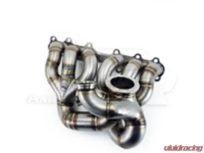 Powerhouse Racing Dual 44 | 46mm Wastegate Flanges V-Band Single-Scroll Collector for H-Cover PTE Turbo V45QR Turbo Manifold 2JZ-GTE - PHR 01012074.S.2.C.H