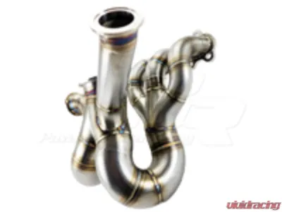 Powerhouse Racing Single 60mm Wastegate Flange V-Band Single-Scroll Collector for Sportsman Cover PTE Turbo V45QR Turbo Manifold 2JZ-GE - PHR 01012075.S.1.C.SM