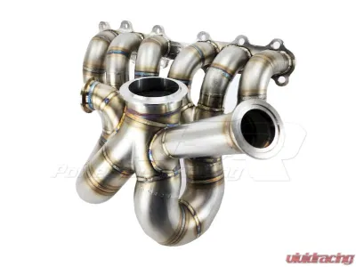 Powerhouse Racing Dual 44/46mm Wastegate Flange Single-Scroll Collector for Pro-Mod PTE Turbo V50QR Pro Mod Turbo Manifold 2JZ-GTE - PHR 01012077.S.2.C