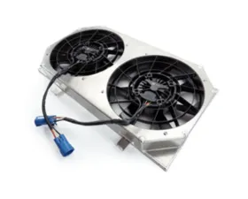 Powerhouse Racing Gloss Black Powder Coat Finish Dual Brushless SPAL Fan Kit Nissan S14 240SX
