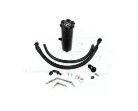Powerhouse Racing Black Billet Power Steering Reservoir Kit w/ Black Braided Lines 2nd Gen Lexus GS300 1997-2000
