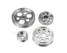 Powerhouse Racing 4 Piece Lightweight Billet Pulley Kit w/ Idler Machined Toyota | Lexus 1986-2005