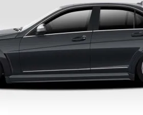 2012-2014 Mercedes C63 W204 4DR Sedan Duraflex Black Series Look Side Skirts - 2 Piece