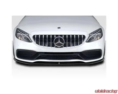 2015-2018 Mercedes Benz W205 C-Class / 2016-2018 Mercedes Benz C43 AMG Duraflex Power Front Lip Spoiler Air Dam - 1 Piece - 117154