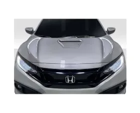 2016-2021 Honda Civic Duraflex Type R Look Hood - 1 Piece