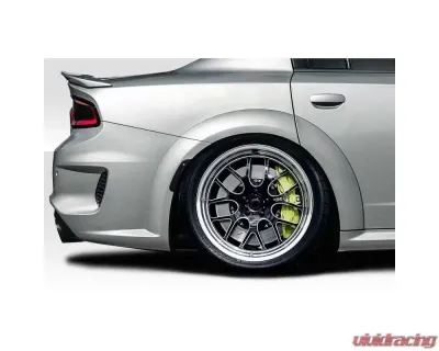 2015-2023 Dodge Charger Duraflex Hellcat Widebody Look Fender Flares - 6 Piece - 117535