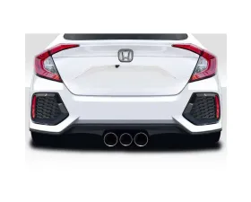 2016-2021 Honda Civic 4DR Duraflex RBT Widebody Look Rear Bumper - 1 Piece