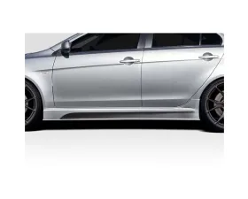 2008-2017 Mitsubishi Lancer / Lancer Evolution 10 Duraflex UN Track Side Skirts Rocker Panels - 2 Piece