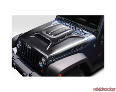2007-2018 Jeep Wrangler JK Duraflex Avenge Vented Hood - 1 Piece - 117934