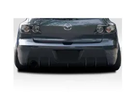 2004-2009 Mazda 3 Duraflex Corkscrew Rear Diffuser - 1 Piece