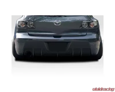 2004-2009 Mazda 3 Duraflex Corkscrew Rear Diffuser - 1 Piece - 117942