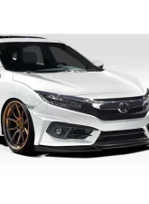 2016-2018 Honda Civic 2DR 4DR Duraflex Yoka Front Lip Spoiler Air Dam  - 3 Pieces                                     - 117944 - Image 2