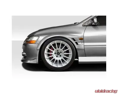 2003-2006 Mitsubishi Lancer Evolution 8 9 Duraflex Cyber Front Fender Flares - 2 Pieces - 117968