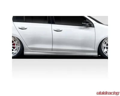 2010-2014 Volkswagen GTI Duraflex Votex Look Side Skirt Rocker Panels - 2 Pieces - 118500