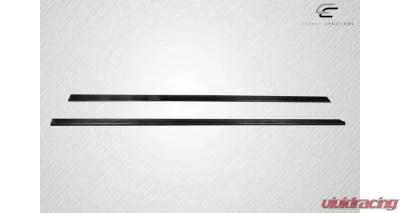 2008-2014 Mercedes Benz C Class W204 Carbon Creations Radian Side Skirt Rocker Panel Splitters - 2 Pieces - 119093