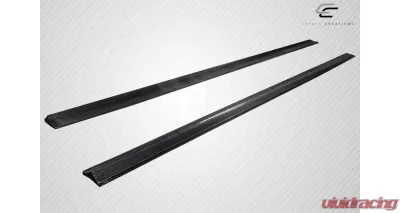 2008-2014 Mercedes Benz C Class W204 Carbon Creations Radian Side Skirt Rocker Panel Splitters - 2 Pieces - 119093