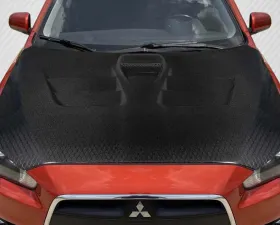 2008-2017 Mitsubishi Lancer / Lancer Evolution 10 Lancer Carbon Creations Geo6ix Dritech GT Concept Hood - 1 Piece