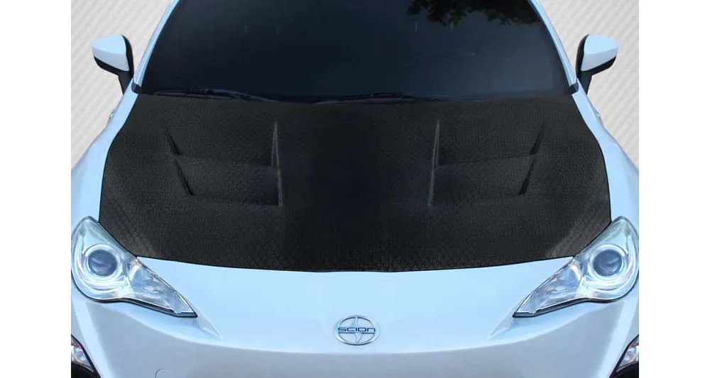 2013-2020 Scion FR-S | Toyota 86 | Subaru BRZ Carbon Creations Geo6ix Dritech 86-R Hood - 1 Piece - 119203