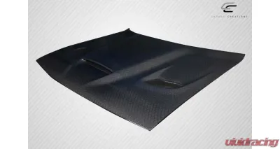 2008-2023 Dodge Challenger Carbon Creations Geo6ix Dritech Hellcat Look Hood - 1 Piece - 119204