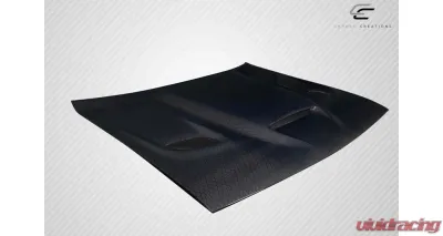 2008-2023 Dodge Challenger Carbon Creations Geo6ix Dritech Hellcat Look Hood - 1 Piece - 119204