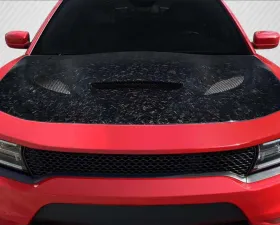 2015-2023 Dodge Charger Carbon Creations AeroForge Dritech Hellcat Look Hood - 1 Piece