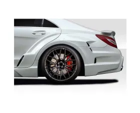2012-2018 Mercedes CLS Class W218 Duraflex Vector Wide Body Rear Fender Flare Add Ons - 4 Pieces