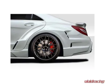 2012-2018 Mercedes CLS Class W218 Duraflex Vector Wide Body Rear Fender Flare Add Ons - 4 Pieces - 119273