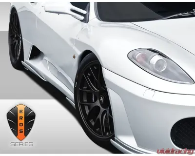 2005-2009 Ferrari F430 Eros Version 1 Side Skirt Add On - 4 Piece - 107730