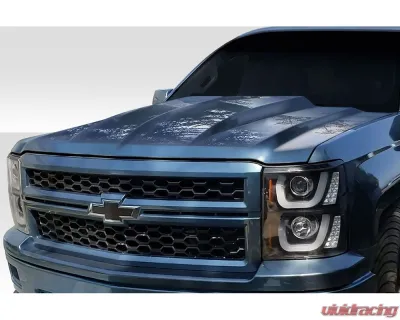 2014-2015 Chevrolet Silverado Duraflex 2" Cowl Hood - 1 Piece - 117530