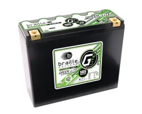 Braille 12 Volt/1420 PCA/25.0 AMP Lithium Green-Lite Motorsports Right Battery