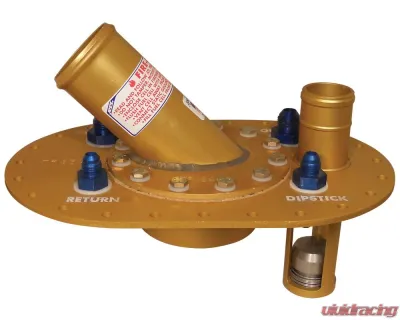 ATL Racing 2-1/4 O.D. Quick-Fill Plate Flapper Valve Assembly 6x10 inch with 1 inch Vent - TF193-184A