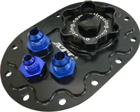 ATL Racing 4x6 Inch Billet Aluminum Sprint Style Tank-Fill Plate Assembly with Flush Cap