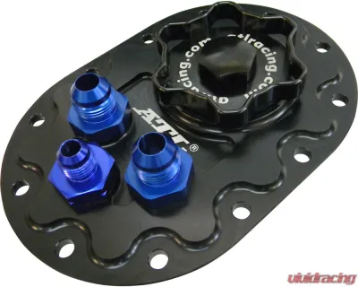 ATL Racing 4x6 Inch Billet Aluminum Sprint Style Tank-Fill Plate Assembly with Flush Cap - TF761