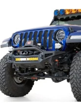 2018-2025 Jeep  JL JLU JT Wrangler , Gladiator Addictive Desert Designs Rock Fighter Front Bumper                                     - F964900010103 - Image 3