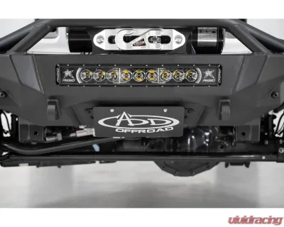 2007-2025 Jeep JL JLU JT Wrangler , Gladiator Stealth Fighter Front Bumper Addictive Desert Designs License Plate Bracket - AC96154701NA