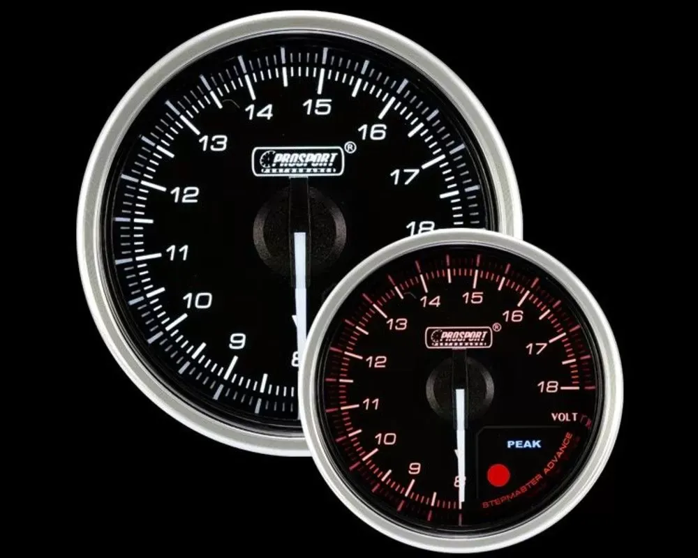 ProSport 2-1/16" Supreme Electrical Volt Gauge - 216CLSDWAVOU-R