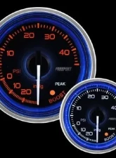 ProSport 2-1/16" Crystal Series Blue/White Electric Boost Gauge                                     - 216CLSNWABOU-R.PSI - Image 2