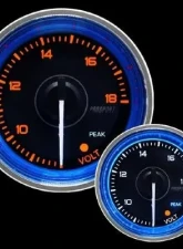 ProSport 2-1/16" Crystal Blue Electrical Volt Gauge                                     - 216CLSNWAVOU-R - Image 2