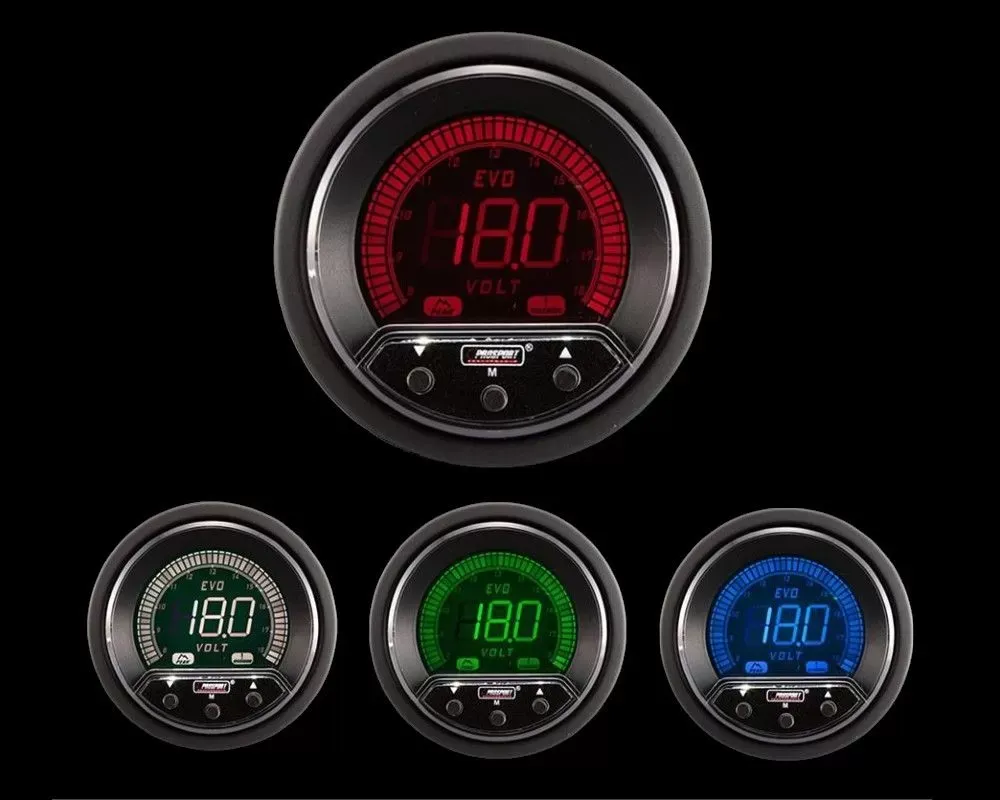 ProSport 2-1/16" Premium Evo Electrical Volt Gauge - 216EVOVO-PK-R