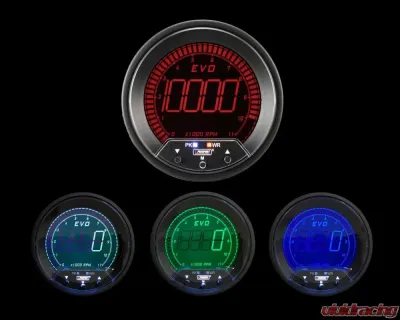 ProSport 3-3/8" Premium EVO Series Tachometer with Peak/Warning - 338EVOTA-PK