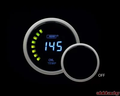 ProSport 2-1/16" Digital Oil Temperature Gauge - PSOTLCD-NEW.F