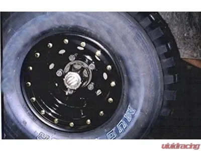 ProSport 1pcs 15" Black Simulated Beadlocks Hubcap Ring - BLS1