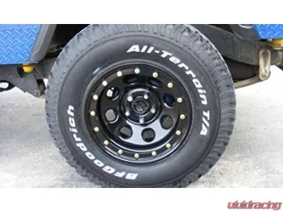 ProSport 1pcs 15" Black Simulated Beadlocks Hubcap Ring - BLS1