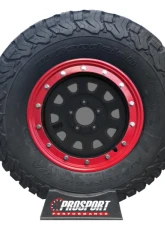 ProSport 4pcs 16" Red Simulated Beadlocks Hubcap Ring                                     - PSBLRED16 - Image 5